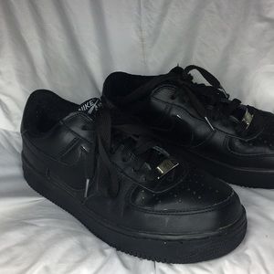 Nike all black Air Force 1 size 8